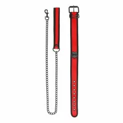 Ouch! Puppy Play Collier Néoprène Ouch Puppy Rouge -GODES EN SILICONE Soldes collier neoprene ouch puppy rouge 2