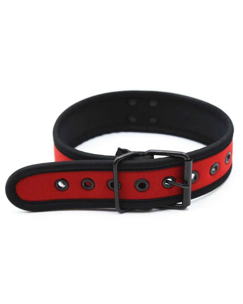 Kinky Puppy Collier PUPPY Néoprène Rouge 4 Kinky Puppy Collier PUPPY Néoprène Rouge – Image 2