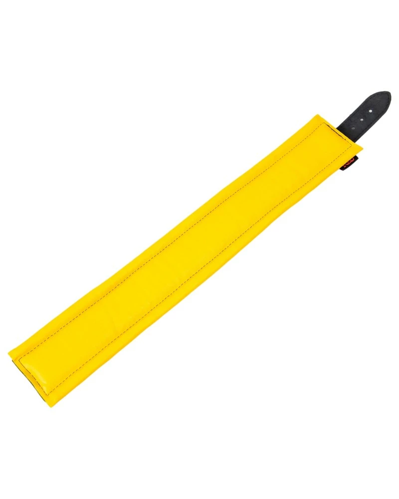 The Red Collier Rembourré En Cuir 3 Anneaux D Jaune 6 The Red Collier Rembourré En Cuir 3 Anneaux D Jaune – Image 4