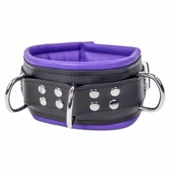 The Red Collier Rembourré En Cuir 3 Anneaux D Violet 12 The Red Collier Rembourré En Cuir 3 Anneaux D Violet -GODES EN SILICONE Soldes collier rembourre en cuir 3 anneaux d violet 4