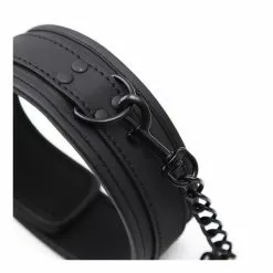 FUKR Collier Soumission Avec Laisse Noir -GODES EN SILICONE Soldes collier soumission avec laisse noir 8