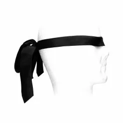 Ouch! Cravate Bandeau Tie Me Up Noire -GODES EN SILICONE Soldes cravate bandeau tie me up noire 3