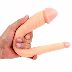 Kiotos COX Double Gode Cox 35 X 5 Cm -GODES EN SILICONE Soldes double gode cox 35 x 5 cm 5