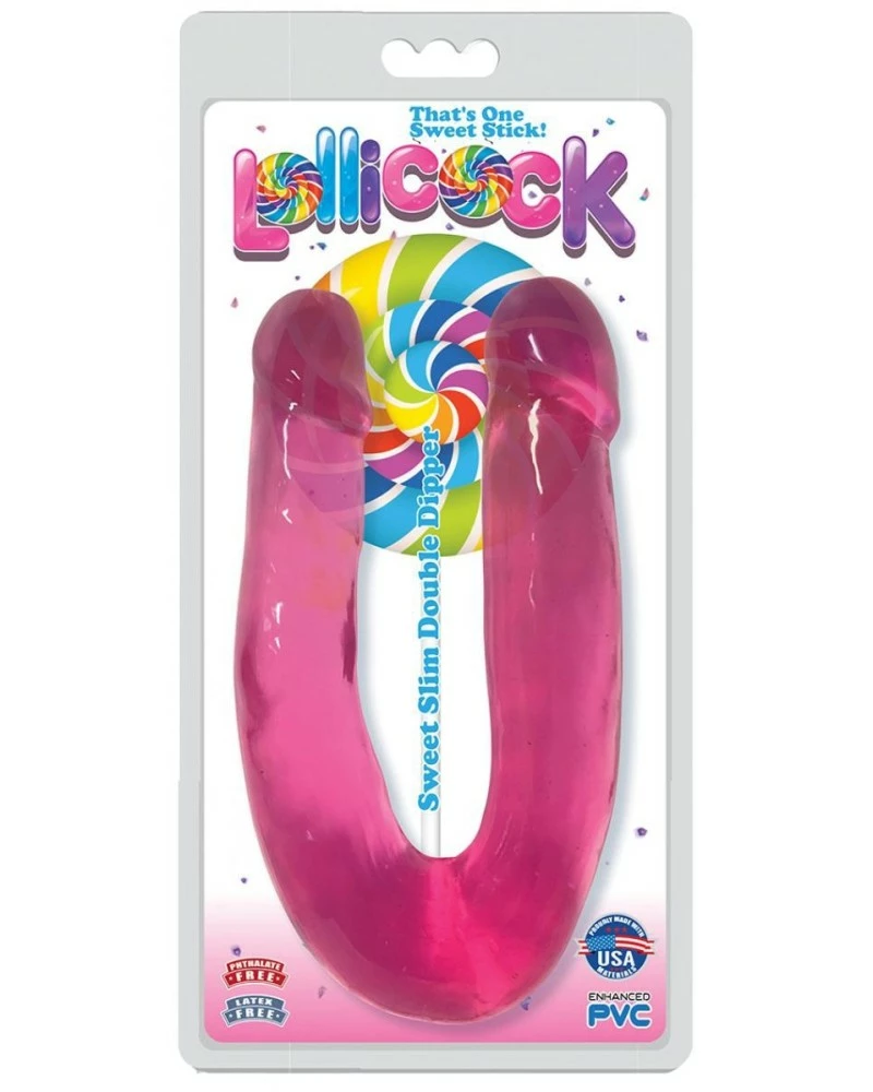 Double Gode Lollicock 14 X 3.5cm Rose 4 Double Gode Lollicock 14 X 3.5cm Rose – Image 2