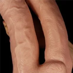 Love Toy Double Gode MEGA DOUBLE LoveToy 26 X 11cm -GODES EN SILICONE Soldes double gode mega double lovetoy 26 x 11cm 14