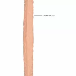 Real Rock Skin Double Gode Realrock 36 X 4.4cm Flesh -GODES EN SILICONE Soldes double gode realrock 36 x 44cm flesh 3