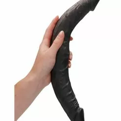 Real Rock Skin Double Gode Realrock 36 X 4.4cm Noir -GODES EN SILICONE Soldes double gode realrock 36 x 44cm noir 5