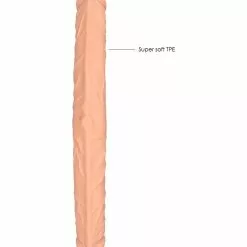 Real Rock Skin Double Gode Realrock 45 X 5.2cm Flesh -GODES EN SILICONE Soldes double gode realrock 45 x 52cm flesh 3