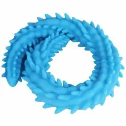 DoublePlayz Double Gode Scolop L 60 X 5cm Bleu -GODES EN SILICONE Soldes double gode scolop l 60 x 5cm bleu 1