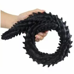 DoublePlayz Double Gode Scolop L 60 X 5cm Noir -GODES EN SILICONE Soldes double gode scolop l 60 x 5cm noir 1