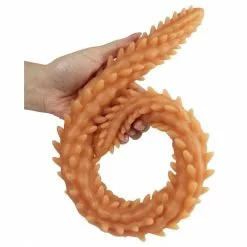 DoublePlayz Double Gode Scolop L 60 X 5cm Orange -GODES EN SILICONE Soldes double gode scolop l 60 x 5cm orange 1