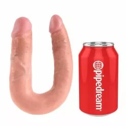 King Cock Double Gode U-Shape Trouble 14 X 3.3 Cm Chair -GODES EN SILICONE Soldes double gode u shape trouble 14 x 33 cm chair 2