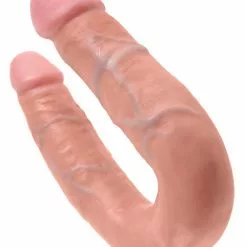 King Cock Double Gode U-Shape Trouble 14 X 3.3 Cm Chair -GODES EN SILICONE Soldes double gode u shape trouble 14 x 33 cm chair 3