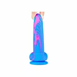F*CK MY COLOR Gode Banadick 15 X 4cm Bleu-Rose -GODES EN SILICONE Soldes gode banadick 15 x 4cm bleu rose 4