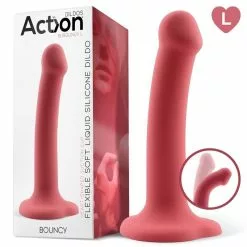 Action Gode En Silicone Bouncy L 17 X 4cm -GODES EN SILICONE Soldes gode en silicone bouncy l 17 x 4cm 5