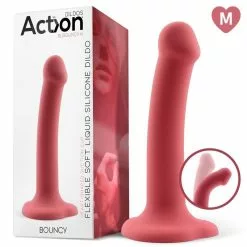 Action Gode En Silicone Bouncy M 16 X 3.7cm -GODES EN SILICONE Soldes gode en silicone bouncy m 16 x 37cm 5