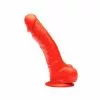 Stretch Real Gode En Silicone Stretch N°3 - 19 X 4.8cm Rouge -GODES EN SILICONE Soldes gode en silicone stretch n3 19 x 48cm rouge