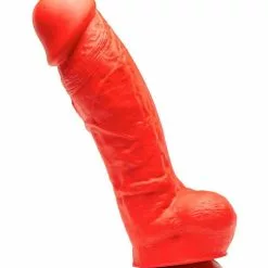 Stretch Real Gode En Silicone Stretch N°5XX - 27 X 9cm Rouge