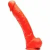 Stretch Real Gode En Silicone Stretch N°6 - 26 X 5.8cm Rouge