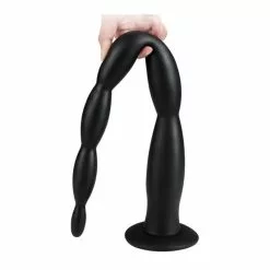 Darksil Gode Long Scale Beads L 50 X 5cm Noir -GODES EN SILICONE Soldes gode long scale beads l 50 x 5cm noir 2