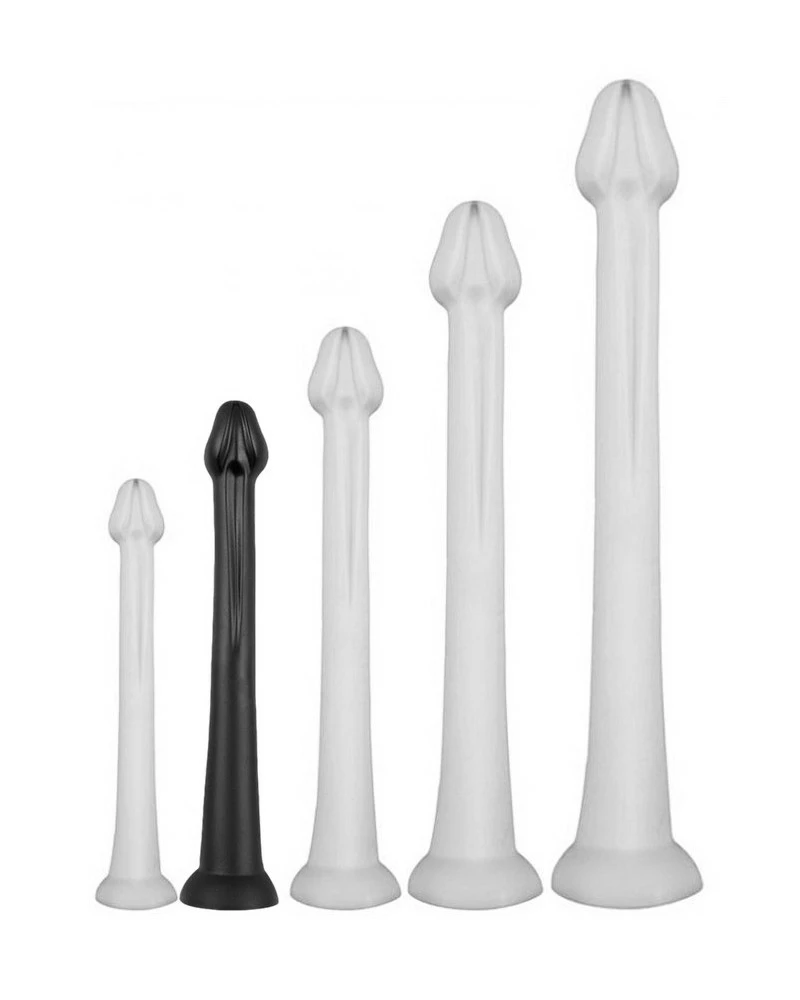 Darksil Gode Long Whale Dildo M 40 X 5.5cm - Pointe 4.6cm Noir 3 Darksil Gode Long Whale Dildo M 40 X 5.5cm - Pointe 4.6cm Noir