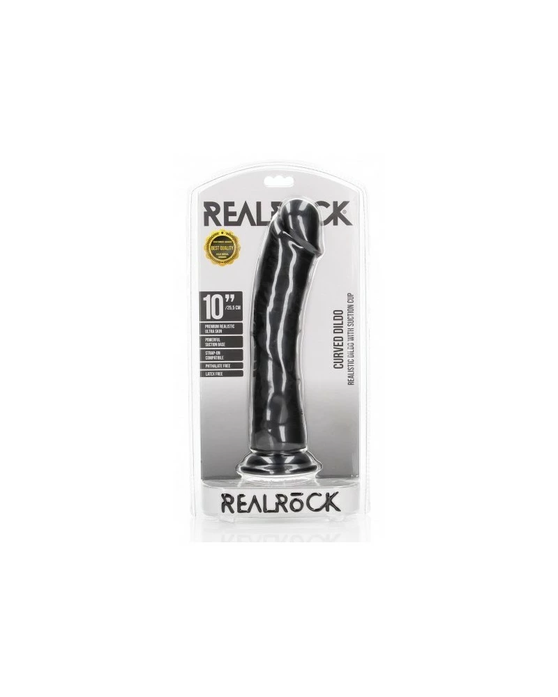 Real Rock Ultra Skin Gode Mega Curved RealRock 25 X 5.6cm Noir 4 Real Rock Ultra Skin Gode Mega Curved RealRock 25 X 5.6cm Noir – Image 2
