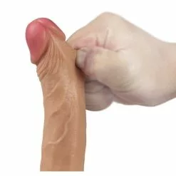 Nature Cock Gode Réaliste DUAL Silicone 13 X 3.5 Cm Chair -GODES EN SILICONE Soldes gode realiste dual silicone 13 x 35 cm chair 3