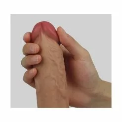 Nature Cock Gode Réaliste DUAL Silicone 15 X 3.4 Cm Métis -GODES EN SILICONE Soldes gode realiste dual silicone 15 x 34 cm metis 5