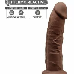 Gode Silexd Modèle 2 - 7.5" - 18 X 4.6cm Marron -GODES EN SILICONE Soldes gode silexd modele 2 75 18 x 46cm marron 2