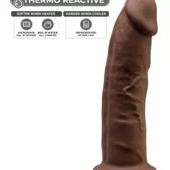 Gode Silexd Modèle 2 - 9" - 21 X 5.3cm Marron -GODES EN SILICONE Soldes gode silexd modele 2 9 21 x 53cm marron 2