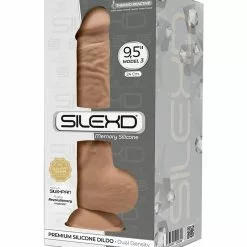 Gode Silexd Modèle 3 - 9.5" - 17 X 4.3cm Latino -GODES EN SILICONE Soldes gode silexd modele 3 95 17 x 43cm latino 1