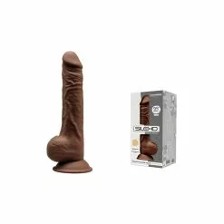 Gode Silexd Modèle 3 - 9.5" - 17 X 4.3cm Marron -GODES EN SILICONE Soldes gode silexd modele 3 95 17 x 43cm marron 3