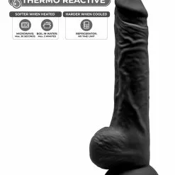 Gode Silexd Modèle 3 - 9.5" - 17 X 4.3cm Noir -GODES EN SILICONE Soldes gode silexd modele 3 95 17 x 43cm noir 2