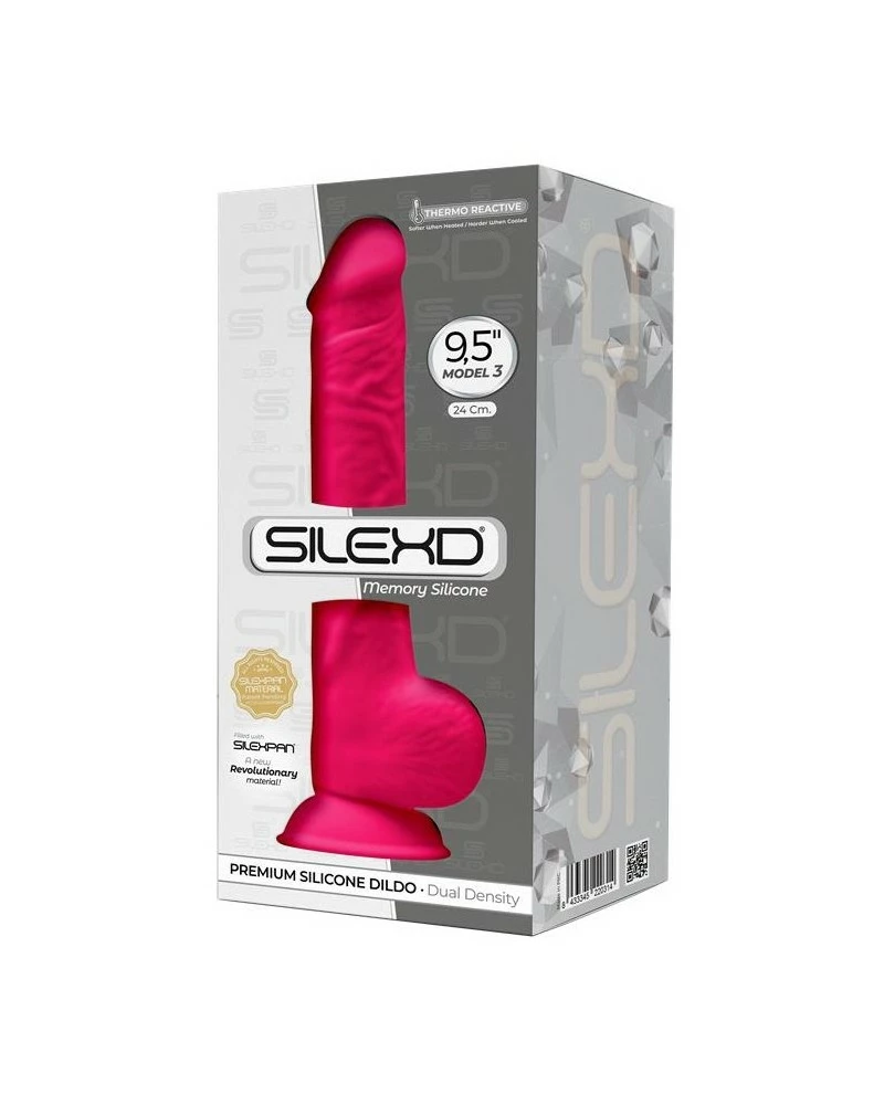 Gode Silexd Modèle 3 - 9.5" - 17 X 4.3cm Rose 4 Gode Silexd Modèle 3 - 9.5" - 17 X 4.3cm Rose – Image 2