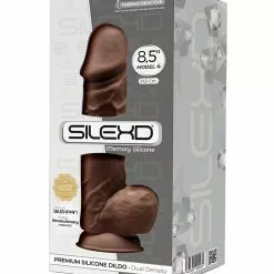 Gode Silexd Modèle 4 - 8.5" - 16 X 5cm Marron -GODES EN SILICONE Soldes gode silexd modele 4 85 16 x 5cm marron 1