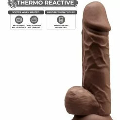 Gode Silexd Modèle 4 - 8.5" - 16 X 5cm Marron -GODES EN SILICONE Soldes gode silexd modele 4 85 16 x 5cm marron 2