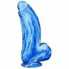 F*CK MY COLOR Gode Silicone Fat Dick 18 X 6.5cm Bleu-Blanc -GODES EN SILICONE Soldes gode silicone fat dick 18 x 65cm bleu blanc