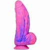 F*CK MY COLOR Gode Silicone Fat Dick 18 X 6.5cm Rose-Bleu -GODES EN SILICONE Soldes gode silicone fat dick 18 x 65cm rose bleu