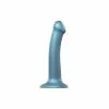 Gode Strap-On-Me M 16 X 4 Cm Bleu Metallic Shine -GODES EN SILICONE Soldes gode strap on me m 16 x 4 cm bleu metallic shine