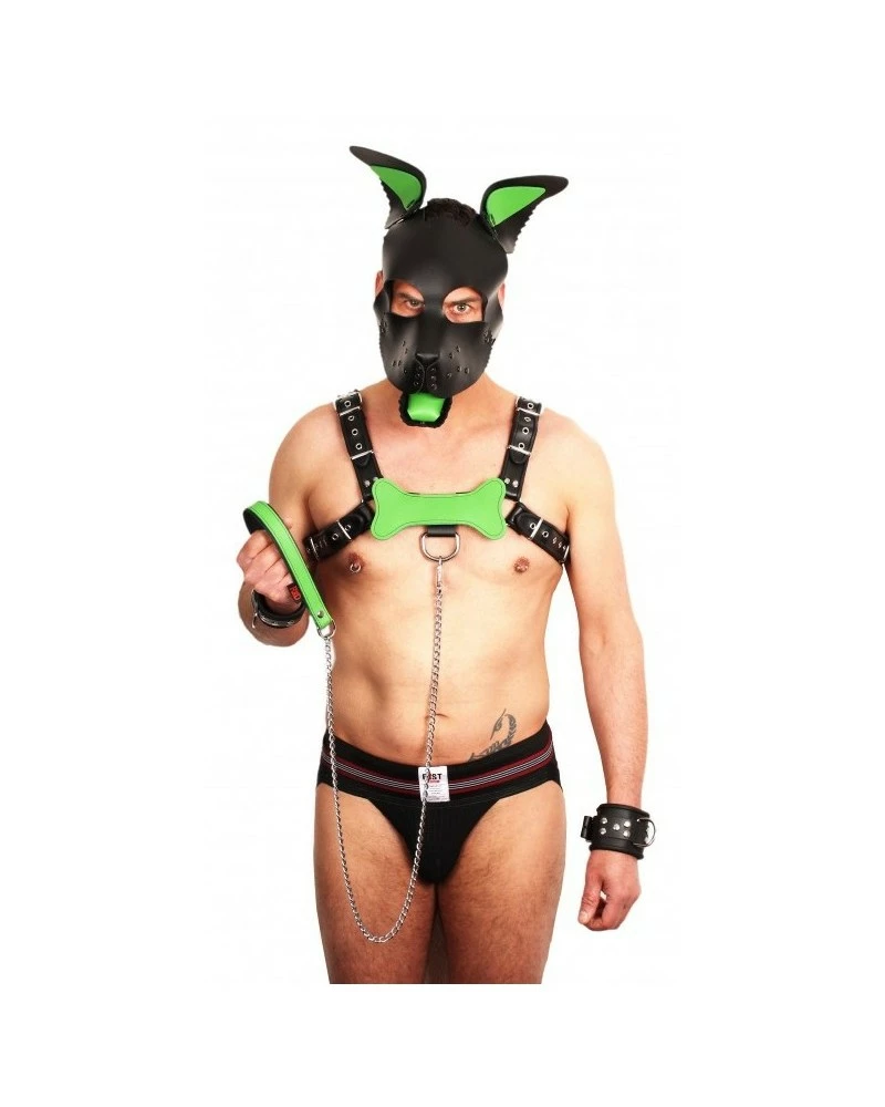 The Red Laisse Avec Poignée En Cuir 1m Vert 5 The Red Laisse Avec Poignée En Cuir 1m Vert – Image 3