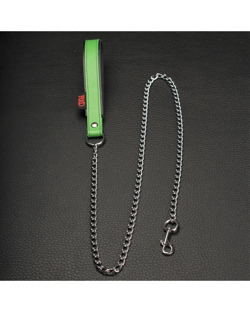 The Red Laisse Avec Poignée En Cuir 1m Vert 6 The Red Laisse Avec Poignée En Cuir 1m Vert – Image 4