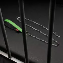 The Red Laisse Avec Poignée En Cuir 1m Vert 12 The Red Laisse Avec Poignée En Cuir 1m Vert -GODES EN SILICONE Soldes laisse avec poignee en cuir 1m vert 4