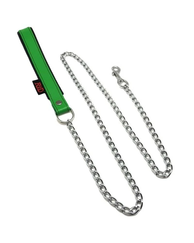 The Red Laisse Avec Poignée En Cuir 1m Vert 3 The Red Laisse Avec Poignée En Cuir 1m Vert