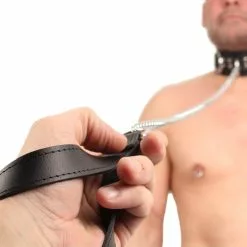 The Red Laisse En Cuir Avec Chaîne En Métal 1m -GODES EN SILICONE Soldes laisse en cuir avec chaone en metal 1m 4