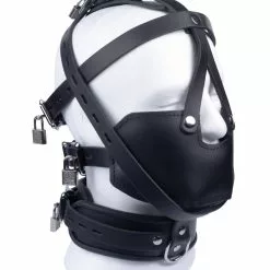 The Red Masque En Cuir Pour Esclave -GODES EN SILICONE Soldes masque en cuir pour esclave 2