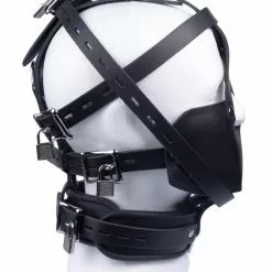 The Red Masque En Cuir Pour Esclave -GODES EN SILICONE Soldes masque en cuir pour esclave 3