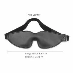 FUKR Masque Rembourré En Cuir Thicken Noir -GODES EN SILICONE Soldes masque rembourre en cuir thicken noir 3