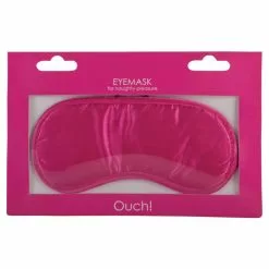 Ouch! Masque Satiné Naughty Pleasure - Rose -GODES EN SILICONE Soldes masque satine naughty pleasure rose 1
