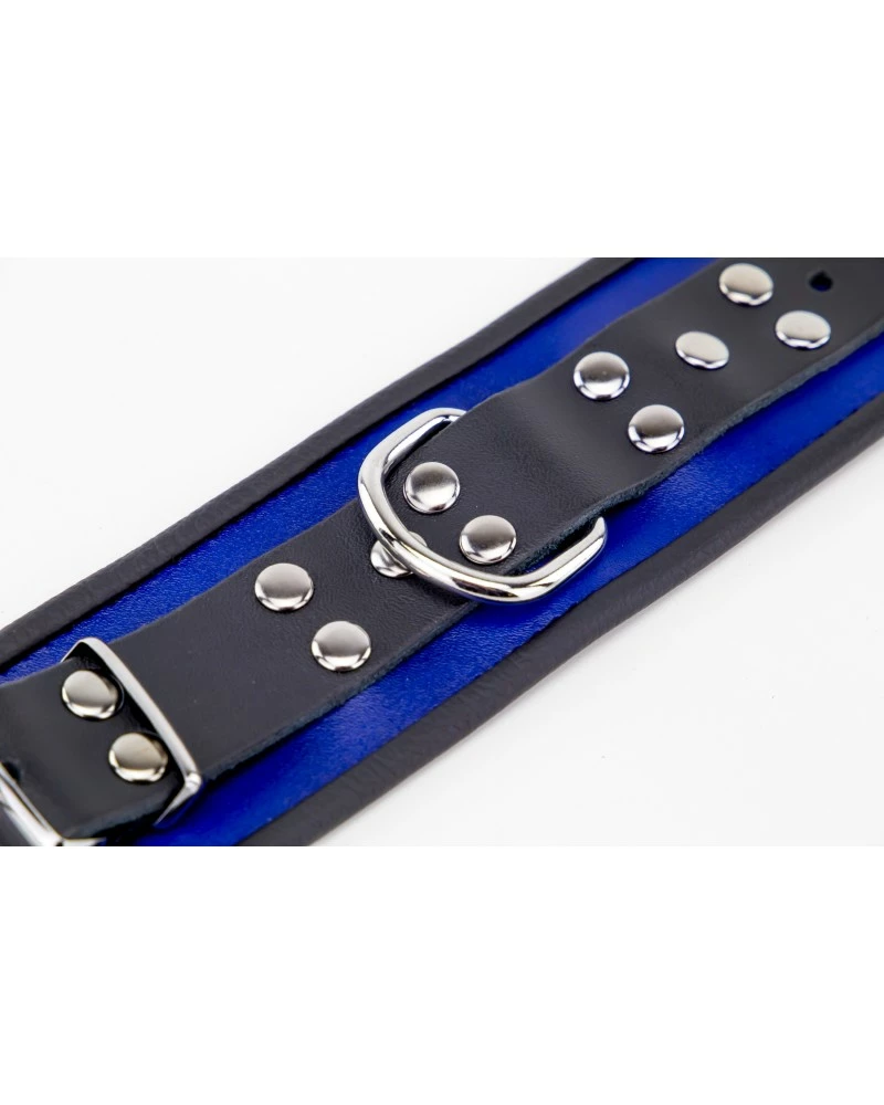 The Red Menotte En Cuir - Bleu/ Noir 7 The Red Menotte En Cuir - Bleu/ Noir – Image 5