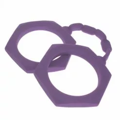 Generique MENOTTE SILICONE VIOLET -GODES EN SILICONE Soldes menotte silicone violet 2